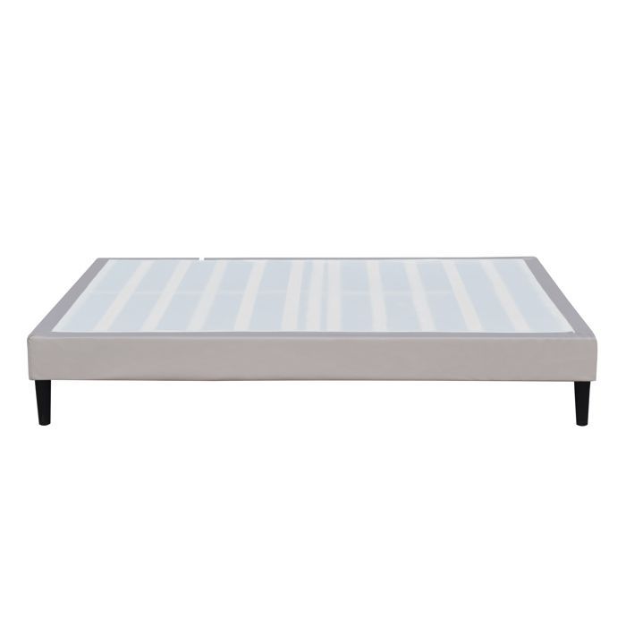 Base de cama - NOCHES DORADAS - 120x190 cm - Funda extraíble - Funda lavable - Patas de 20 cm