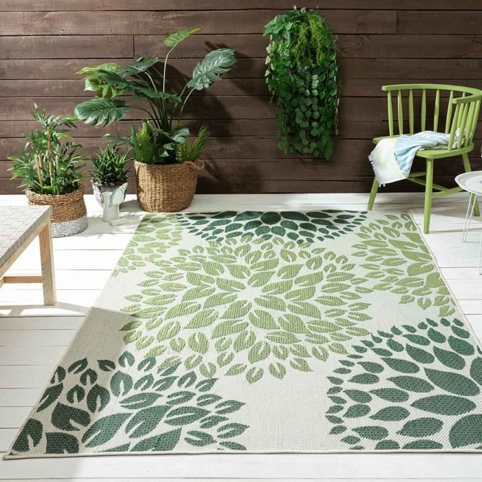 Outdoor rug - VIMODA - Beige - Natural fibers - 60x100 cm - Modern