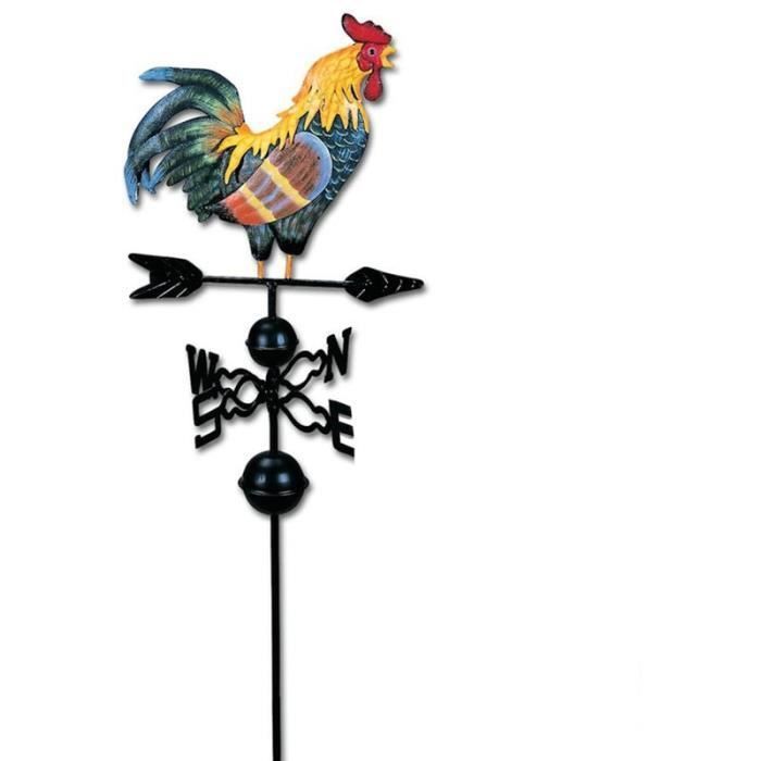 Veleta - YYV - Gallo - Metal - Multicolor - Decoración de jardín