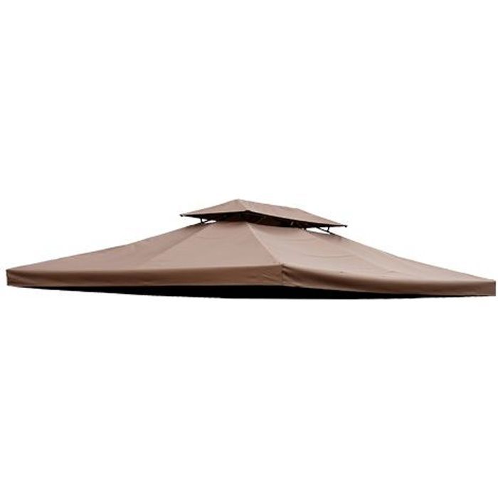 Replacement canopy for gazebo/tent 3 x 4 m chocolate 82