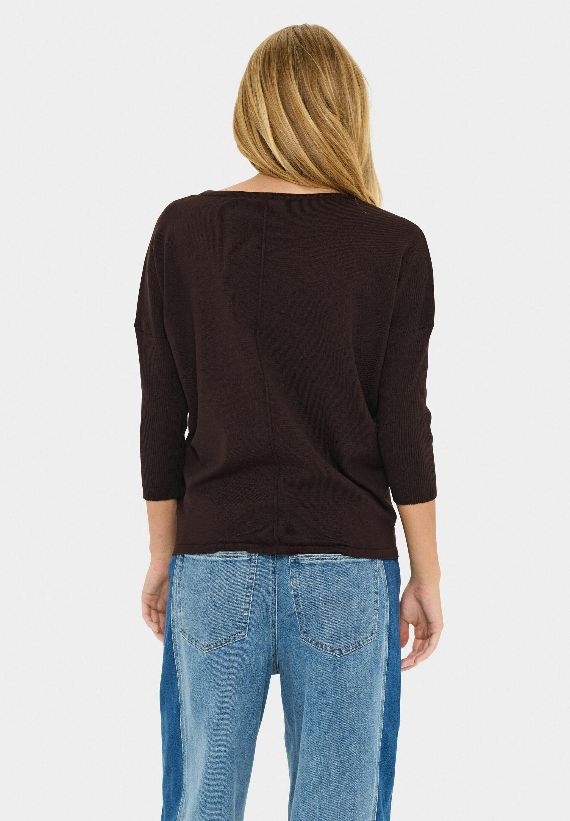 Pull Saint-Tropez - prune chocolat