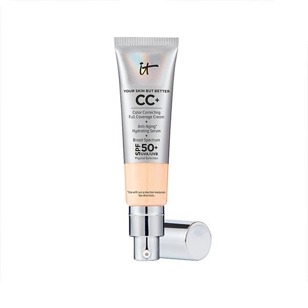 Cc+ krémes, teljes fedésű alapozó SPF 50+ faktorral