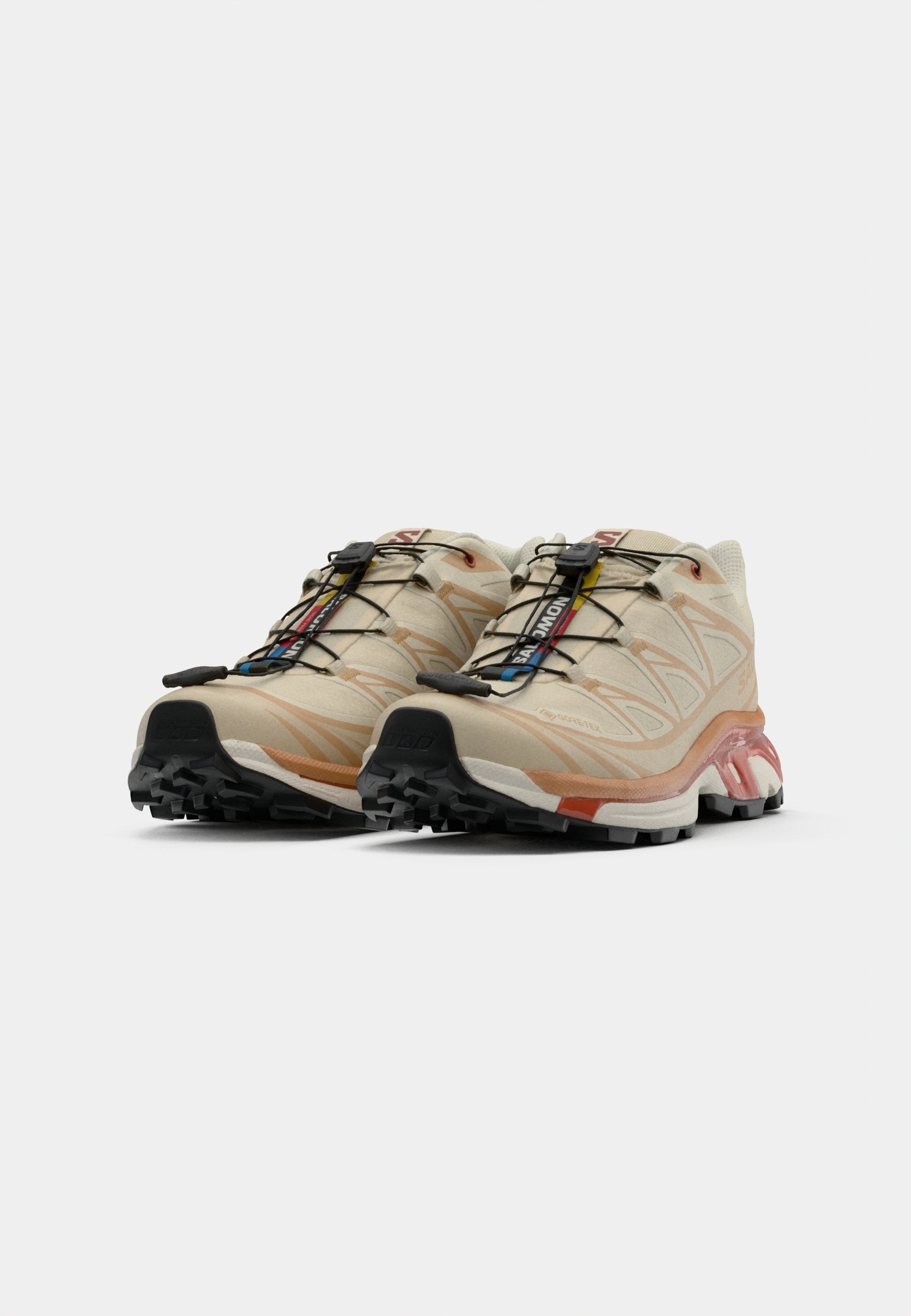 Salomon Sportstyle XT 6 GTX UNISEX - Joggesko - almond milk/soft clay/burnt ochre