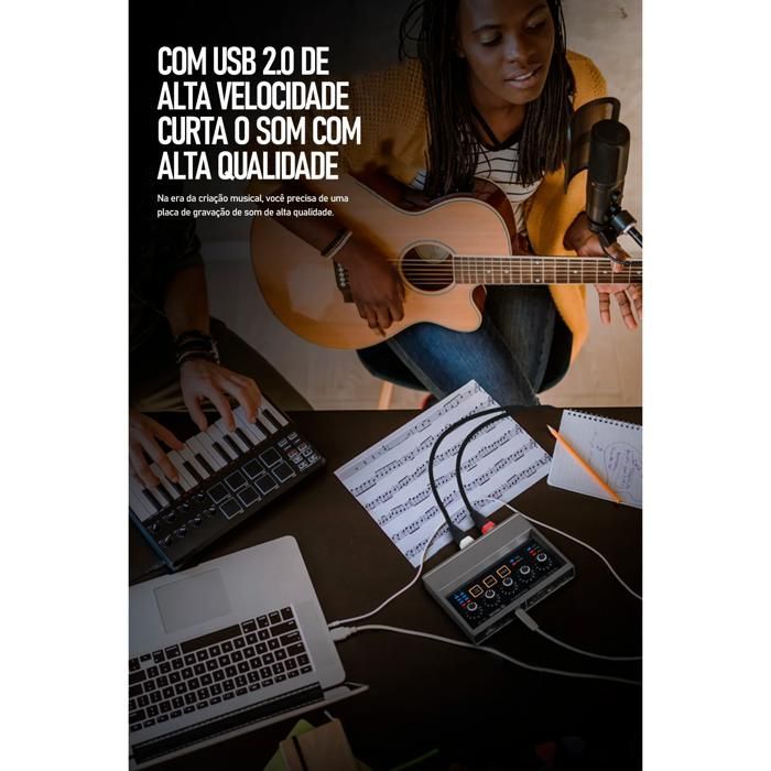 Mezclador de audio - RNCYN - Q-16 - 48 kHz - Interfaz de monitorización - Grabación en directo - Tarjeta de sonido