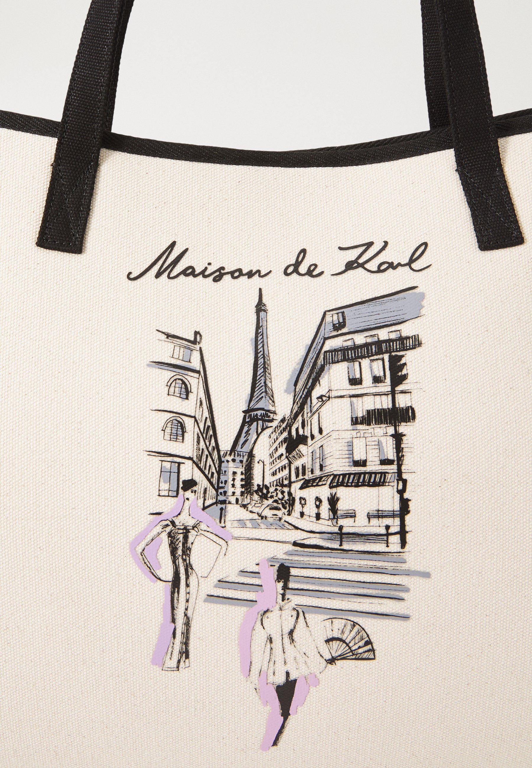 KARL LAGERFELD K/SKETCH CONVERTIBLE TOTE - Torba typu tote - naturalna