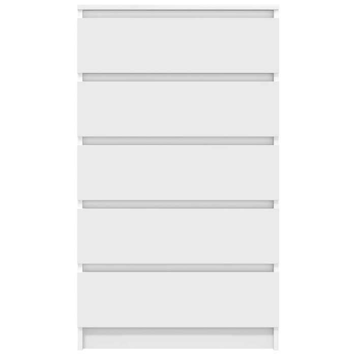 Cassettiera/Armadio da camera da letto - Mango - Bianco 60x36x103 cm - Legno ingegnerizzato M179
