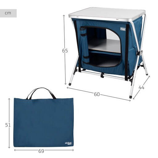 Armario Plegable Camping Elevado C/tablero Aktive