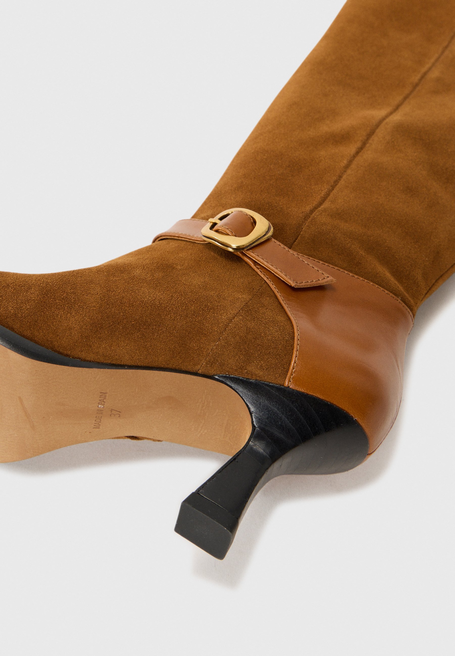 ÁNGEL ALARCÓN Bottines à talons hauts - cognac