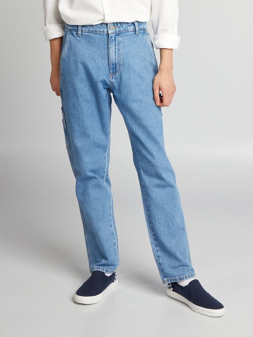Rechte spijkerbroek - BLAUW