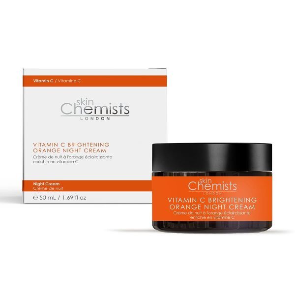 Crema de noche iluminadora con vitamina C y naranja de skinChemists, 50 ml