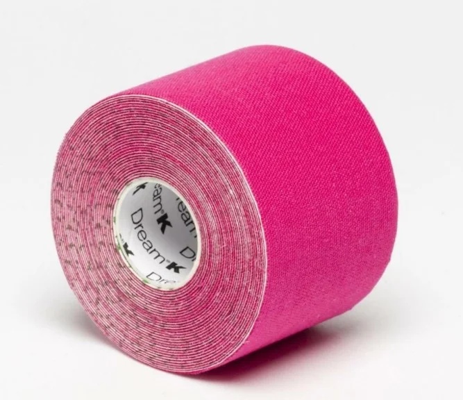 Bandage auto-adhésif Kinesio Taping Eastica Kinesio rose 5x5 cm