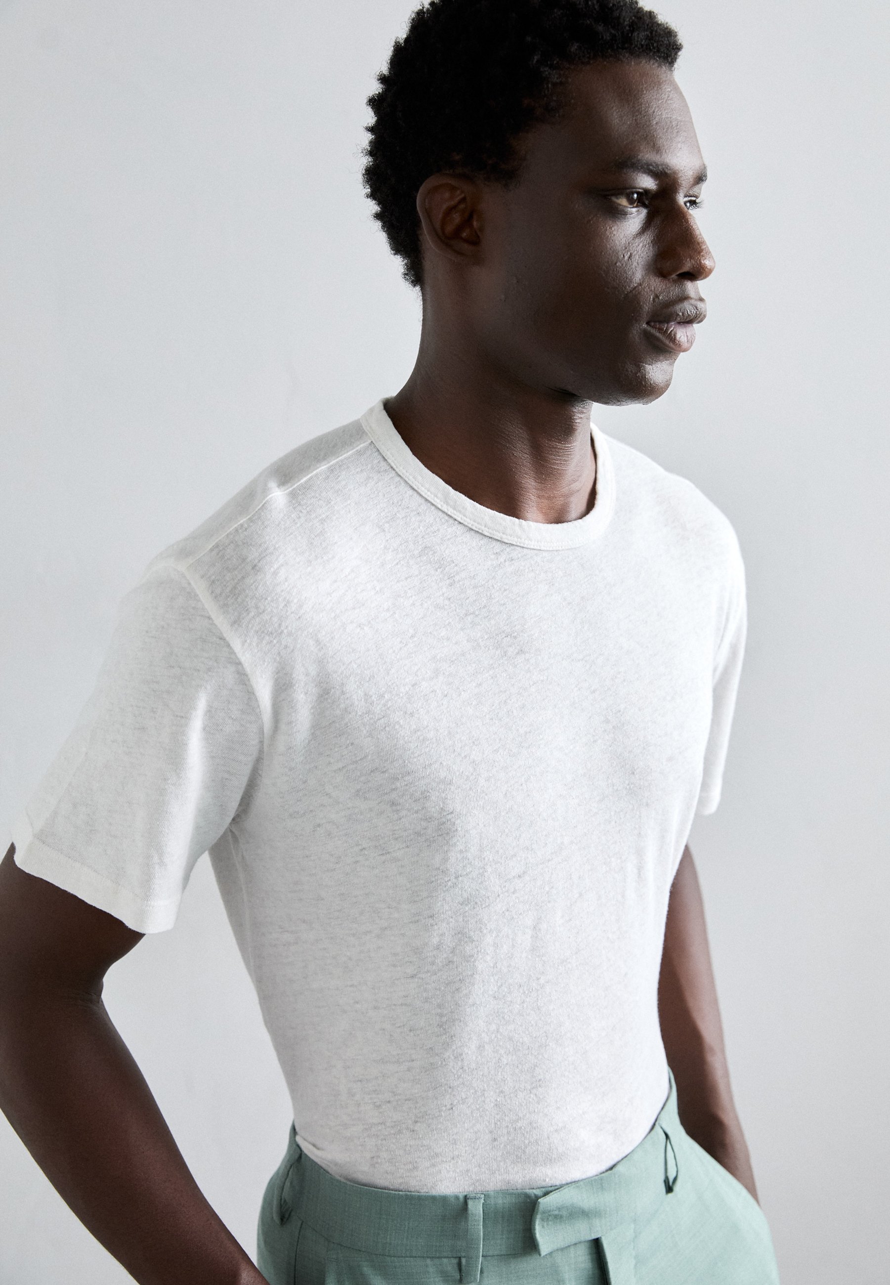 OFFICINE GENERALE T-SHIRT - Basic T-shirt - wit