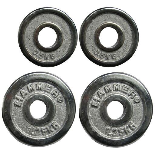  Satz Chromscheiben 2x0,5 kg + 2x1,25 kg Finnlo
