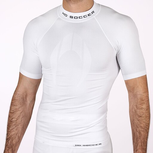  Camiseta Térmica De Manga Corta Blanca