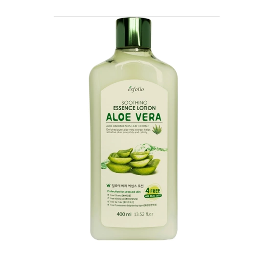 Esfolio Aloe Vera łagodząco-nawilżająca esencja do twarzy 400 ml