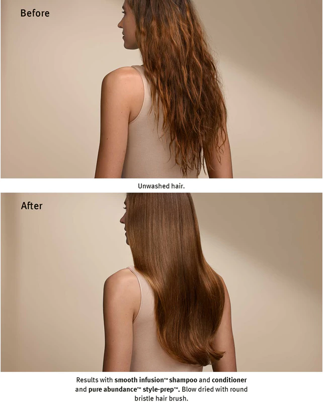 Kondicionér Aveda Smooth Infusion™ Anti-Frizz vyhladzuje krepovité a staticky poškodené vlasy