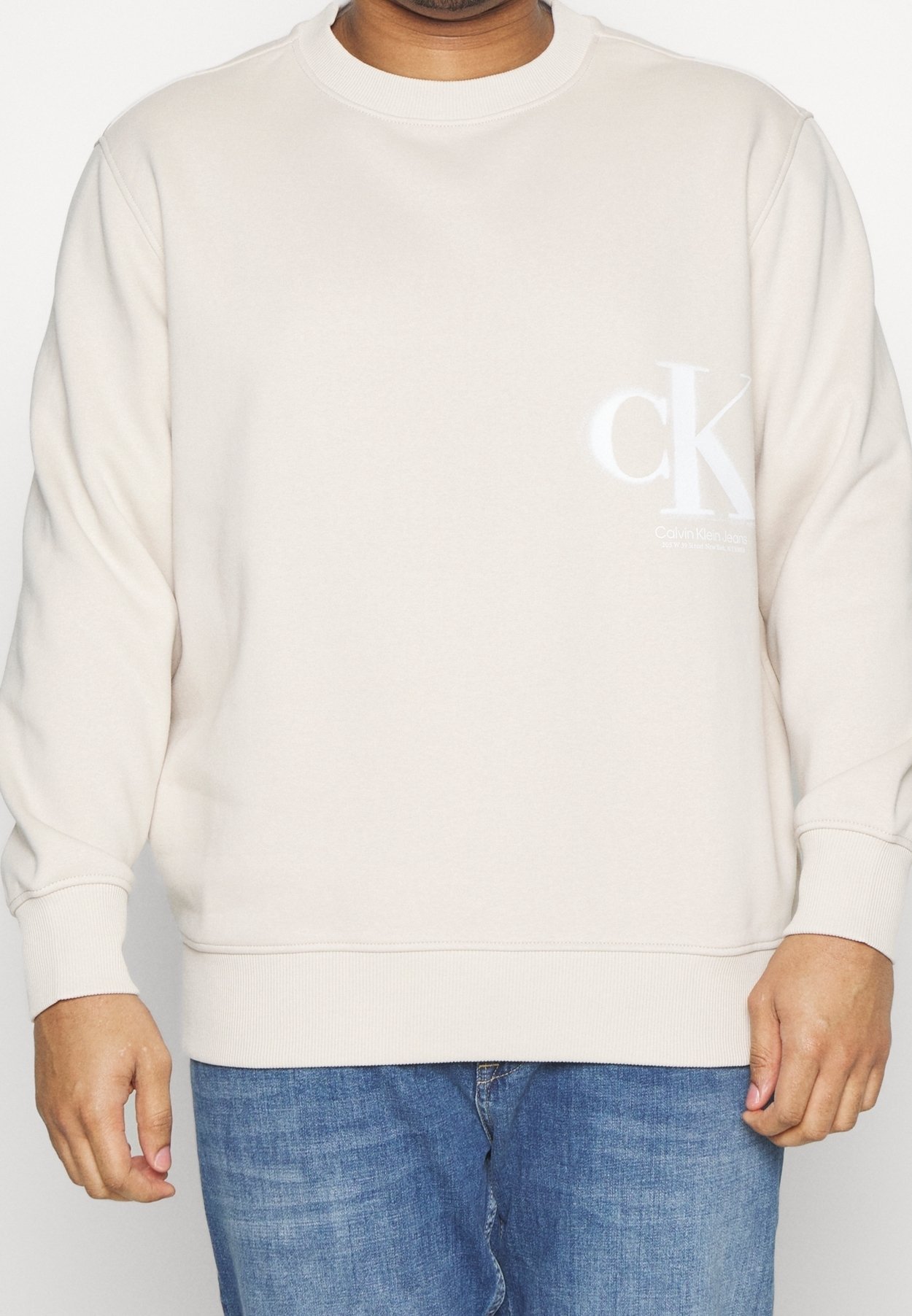 Felpa Calvin Klein Jeans Plus - beige