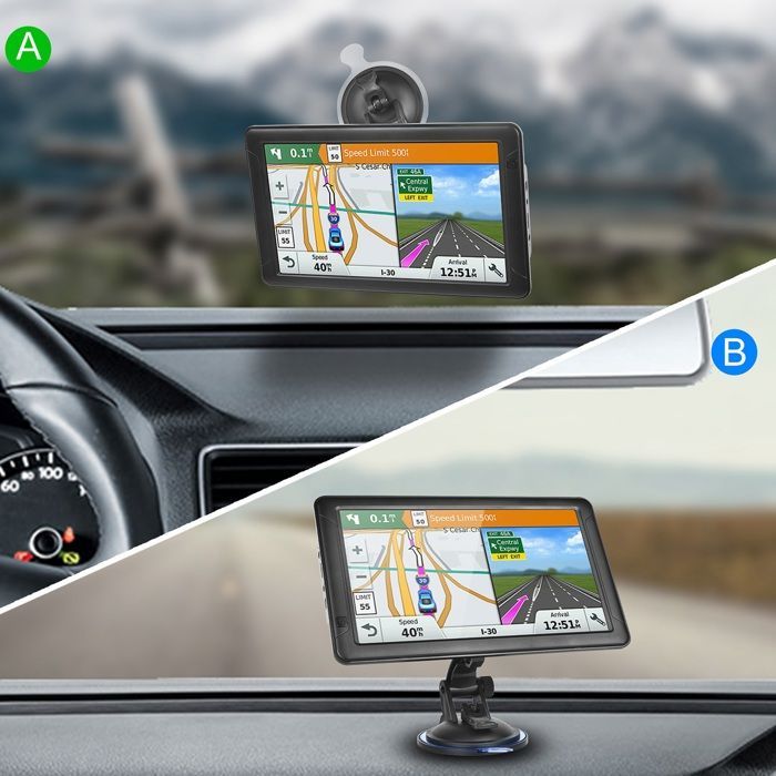 Sistema de navegación GPS para coche - SHIPENOPHY - Pantalla táctil de 9 pulgadas - Resolución 800x480 - Puntos de interés integrados