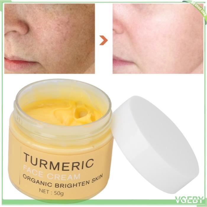 Kurkuma-Gesichtscreme, aufhellend, feuchtigkeitsspendend, hydratisierend, reparierend, 51 g