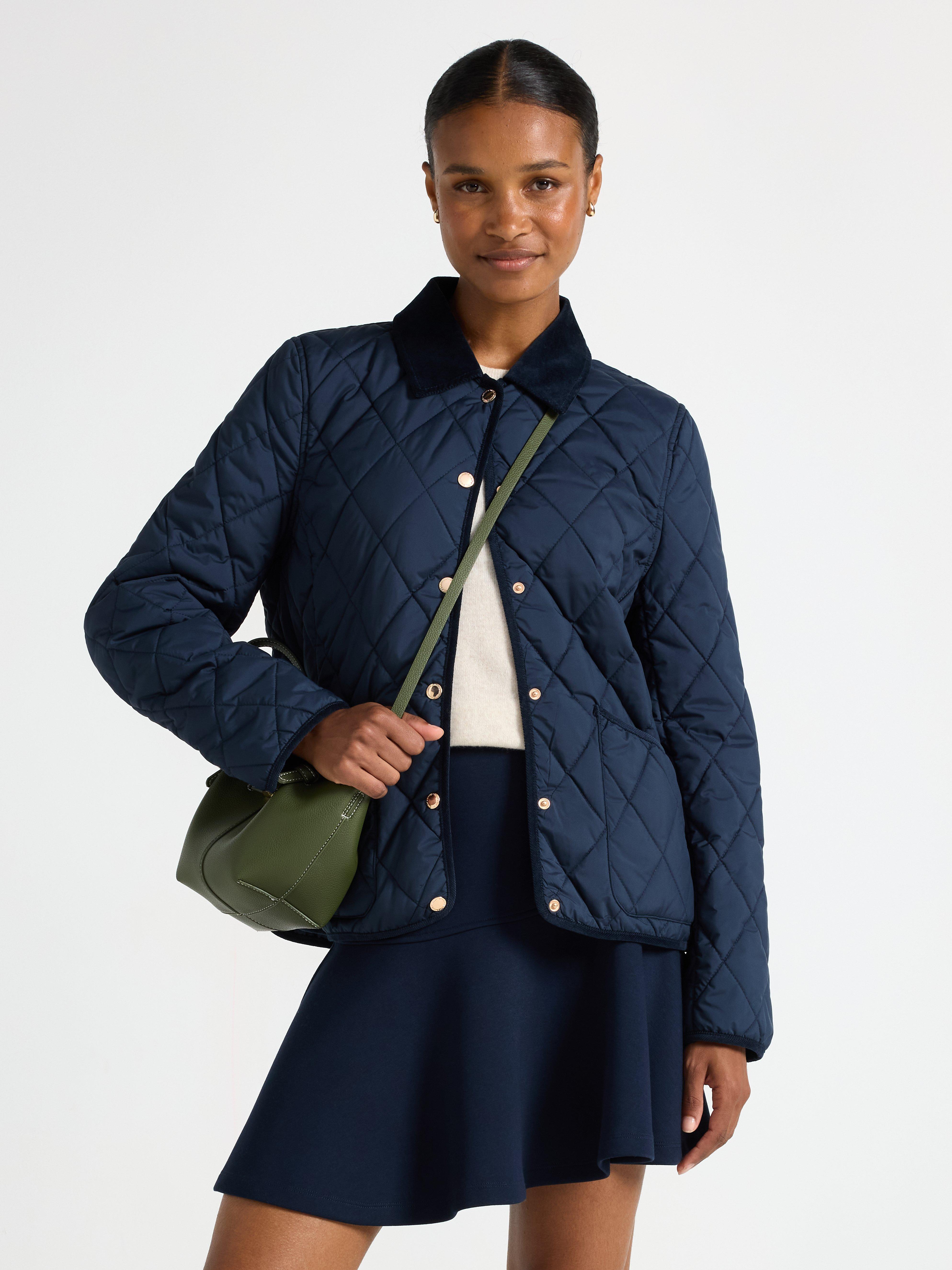 Veste matelassée bleu marine foncé