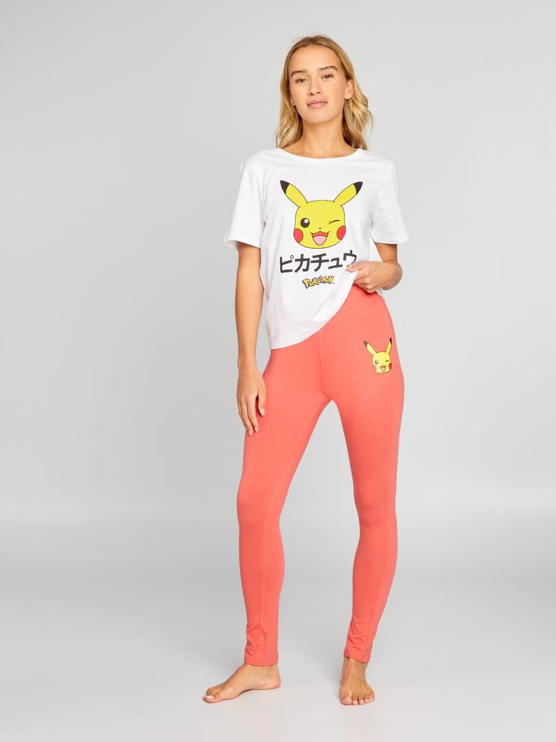 2-delige lange pyjama met Pokémon-print - ROZE