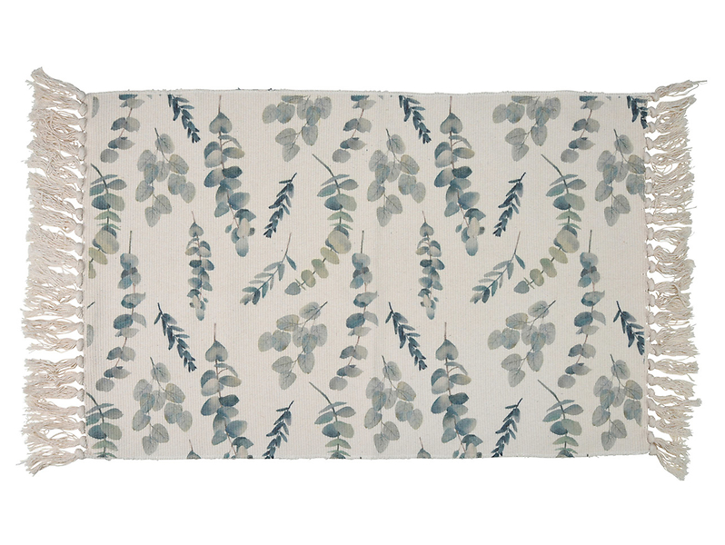 Dywan 60x90 cm beżowo-zielony