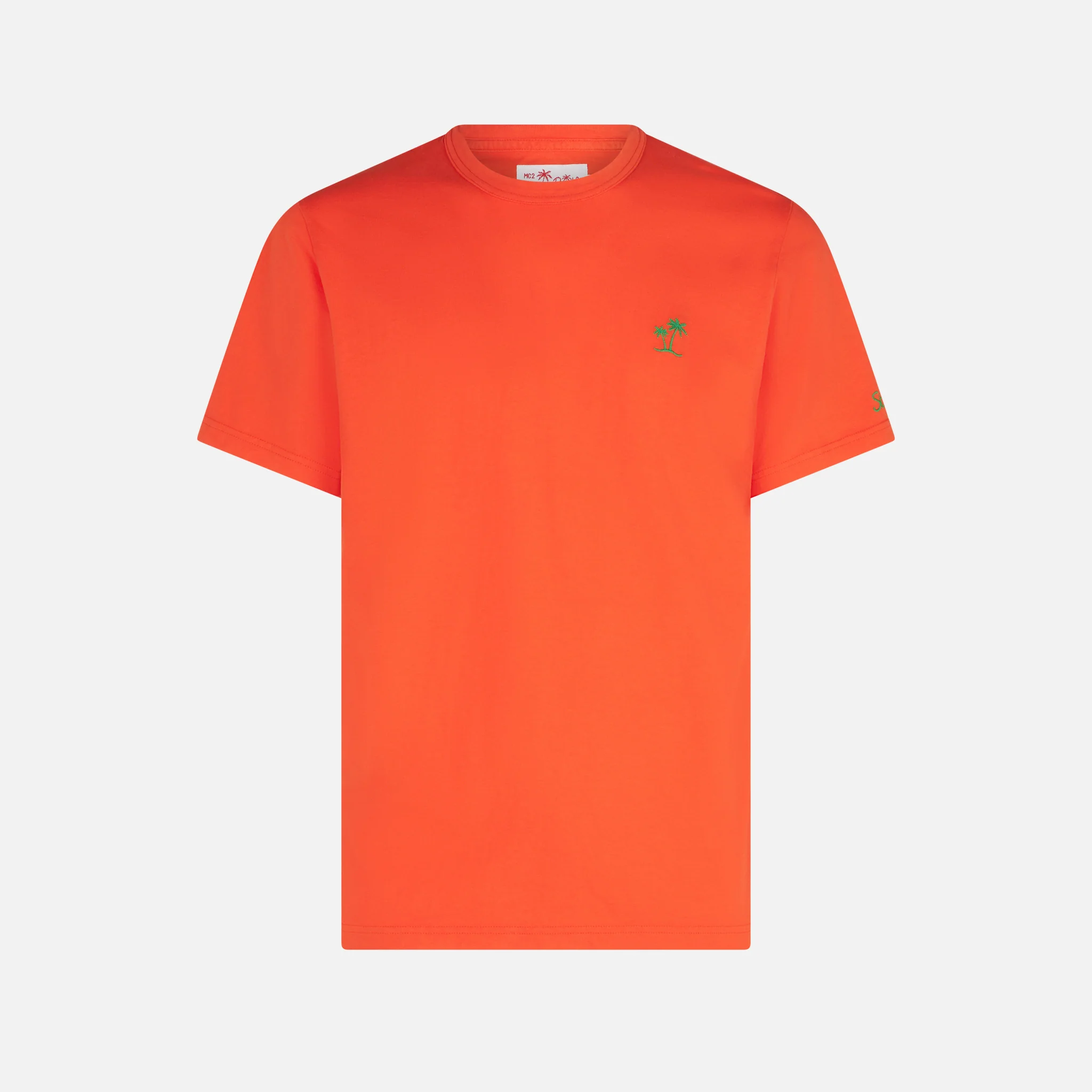 Oranje katoenen heren T-shirt