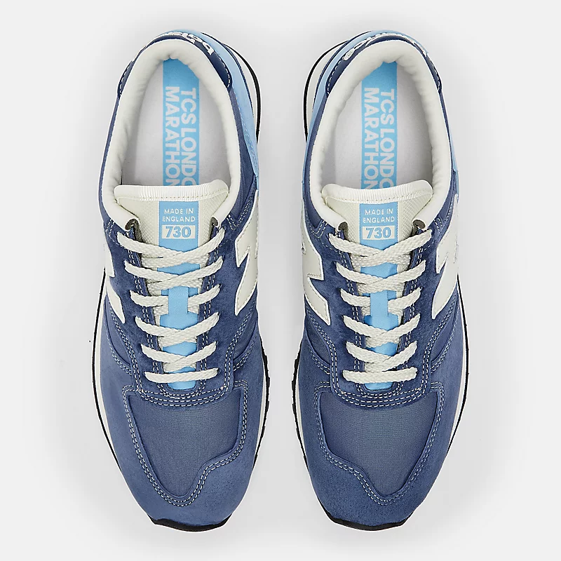 Męski TCS London Marathon ® Wyprodukowano w Wielkiej Brytanii 730 - granatowy z niebieskim i ecru