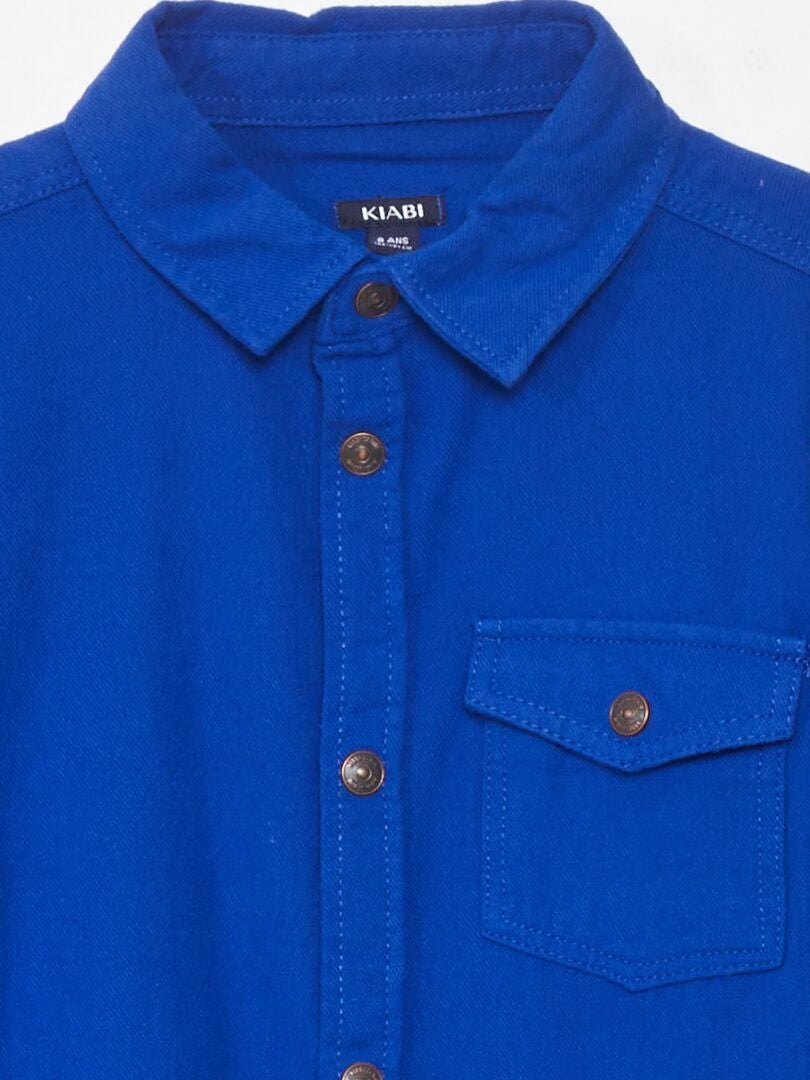 Camisa de franela - AZUL