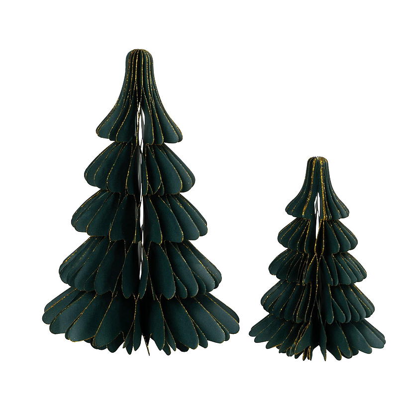 Home Papieren Kerstboom Honingraat 18 x 27 cm