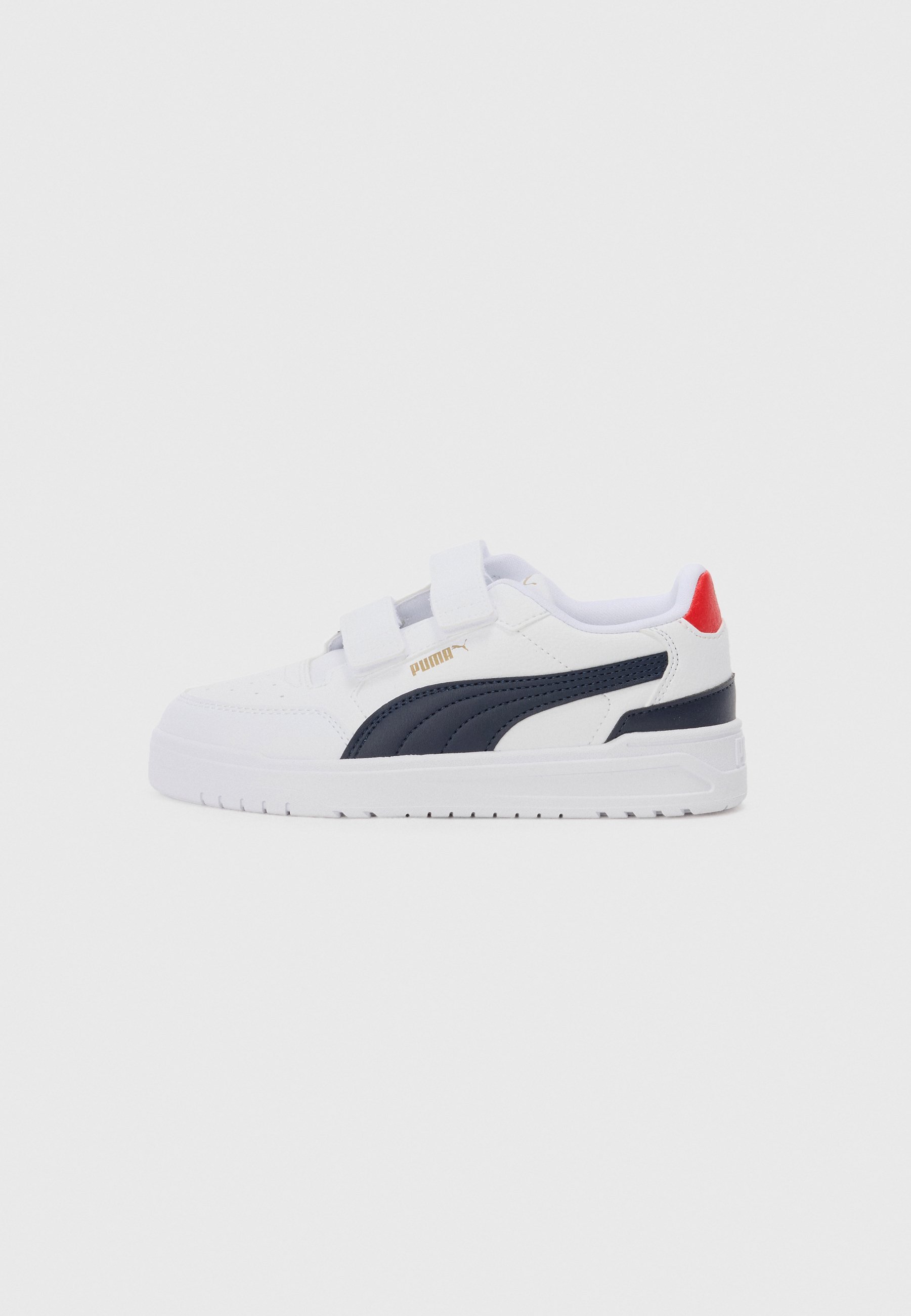 Puma SHUFFLE DOWNTOWN UNISEX - Sneakers - wit/nieuw marineblauw/voor altijd rood