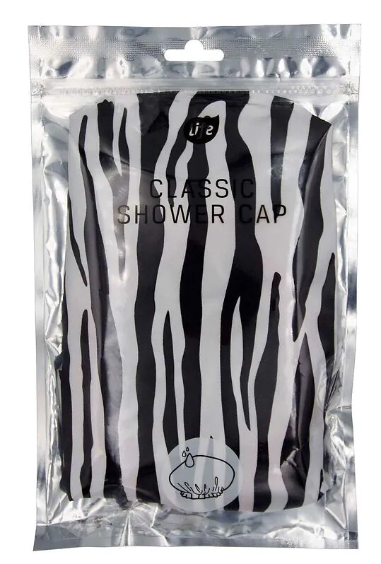 Life Czepek Kąpielowy Wzór Zebra