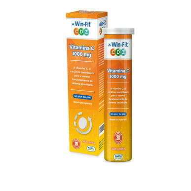 Win-Fit CDZ C-vitamiini 1000 mg lisäkapselit, puolustuskykyä tehostava, 20 tablettia.