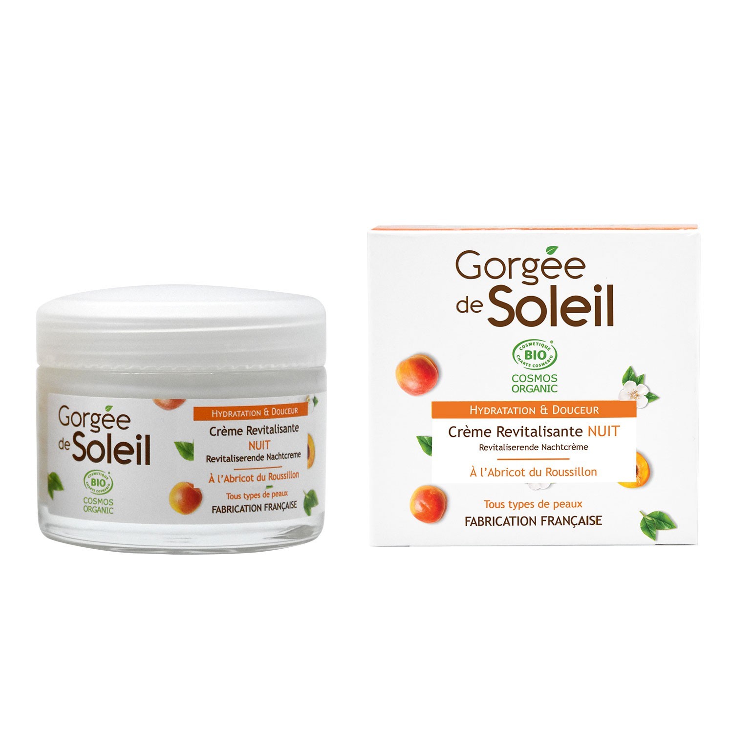Gorgée de Soleil Crème de nuit revitalisante - Certifiée BIO COSMOS