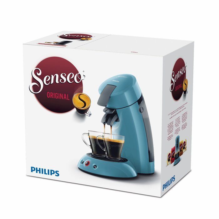 Cafetière à dosette - PHILIPS - SENSEO - HD6553/21 - Original - Bleu Gris