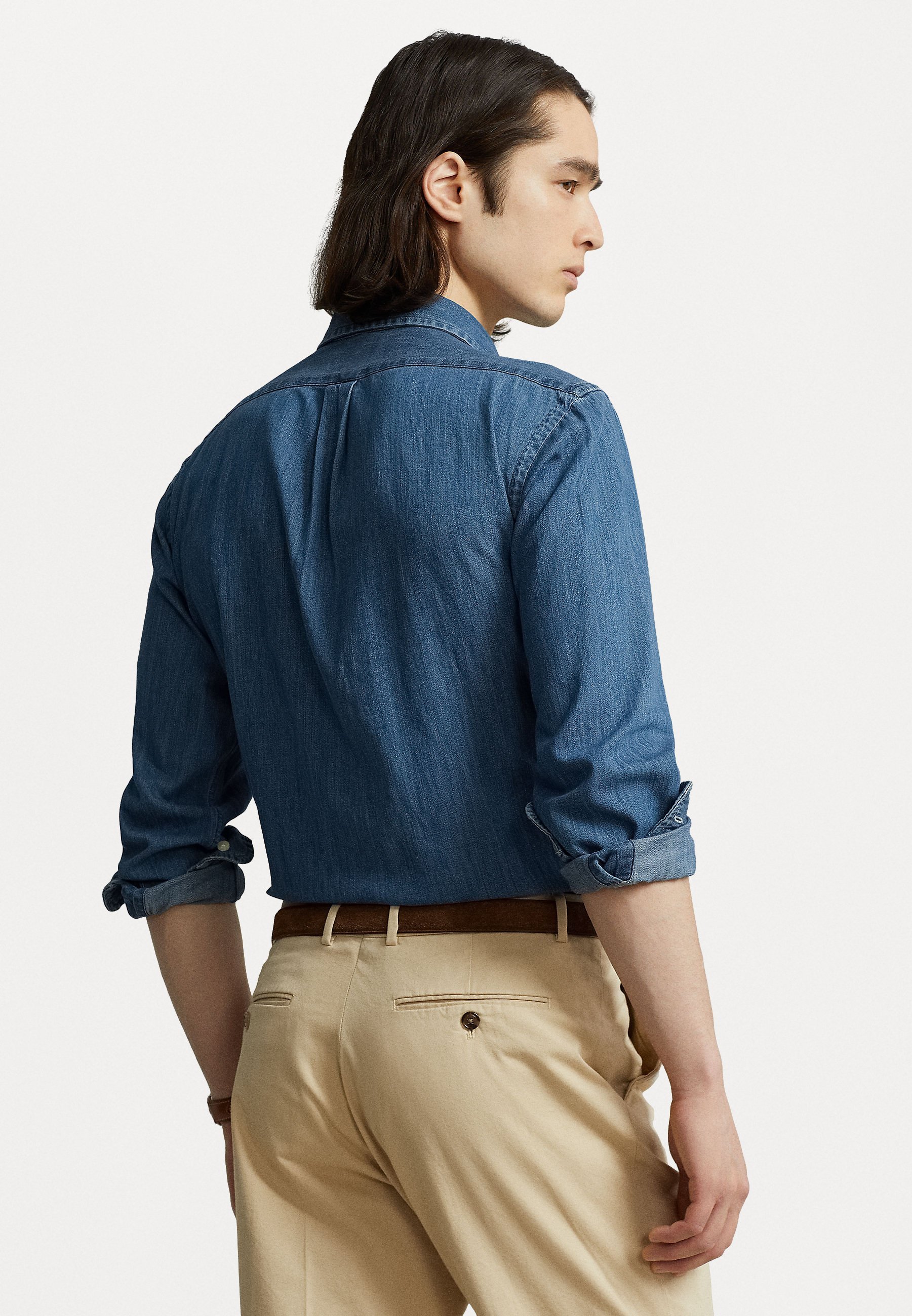 Chemise Polo Ralph Lauren coupe personnalisée - Denim