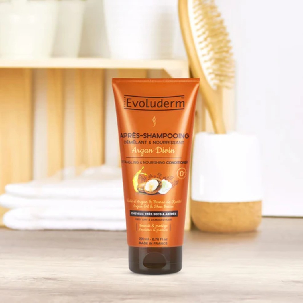 Evoluderm Après-Shampooing Démêlant & Nourrissant Argan Divin