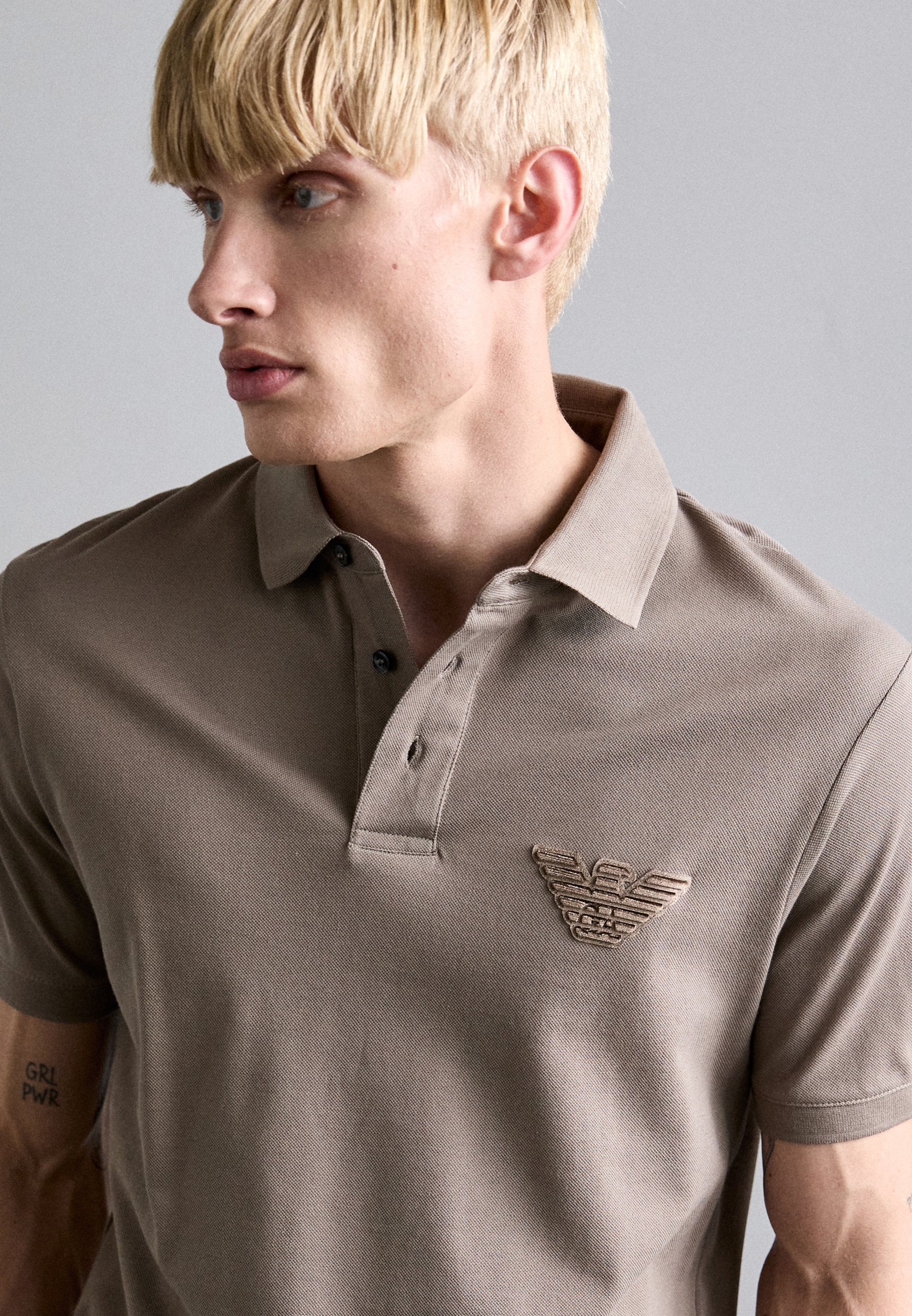 Emporio Armani poloshirt - walnoot