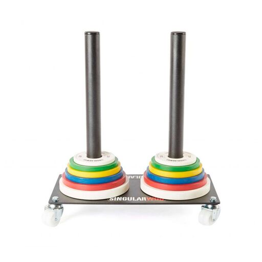  Singular Wood Bumper Stacker Mini mit Rädern