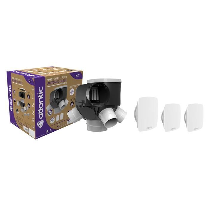 Kit de ventilación autorregulable Autocosy para hasta 4 baños - Normativa 2018