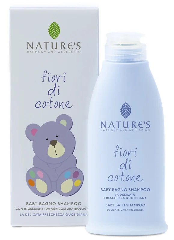 NATURE'S Baumwoll-Badeshampoo für Kinder 150 ml für Neugeborene und Kinder