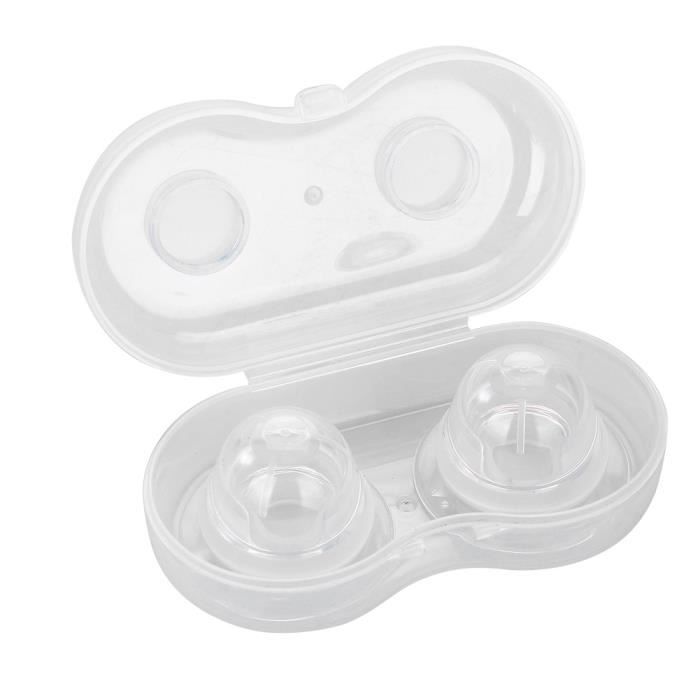 1 Pair Silicone Nipple Corrector Extractor for Breastfeeding Aid for Flat Inverted Nipples