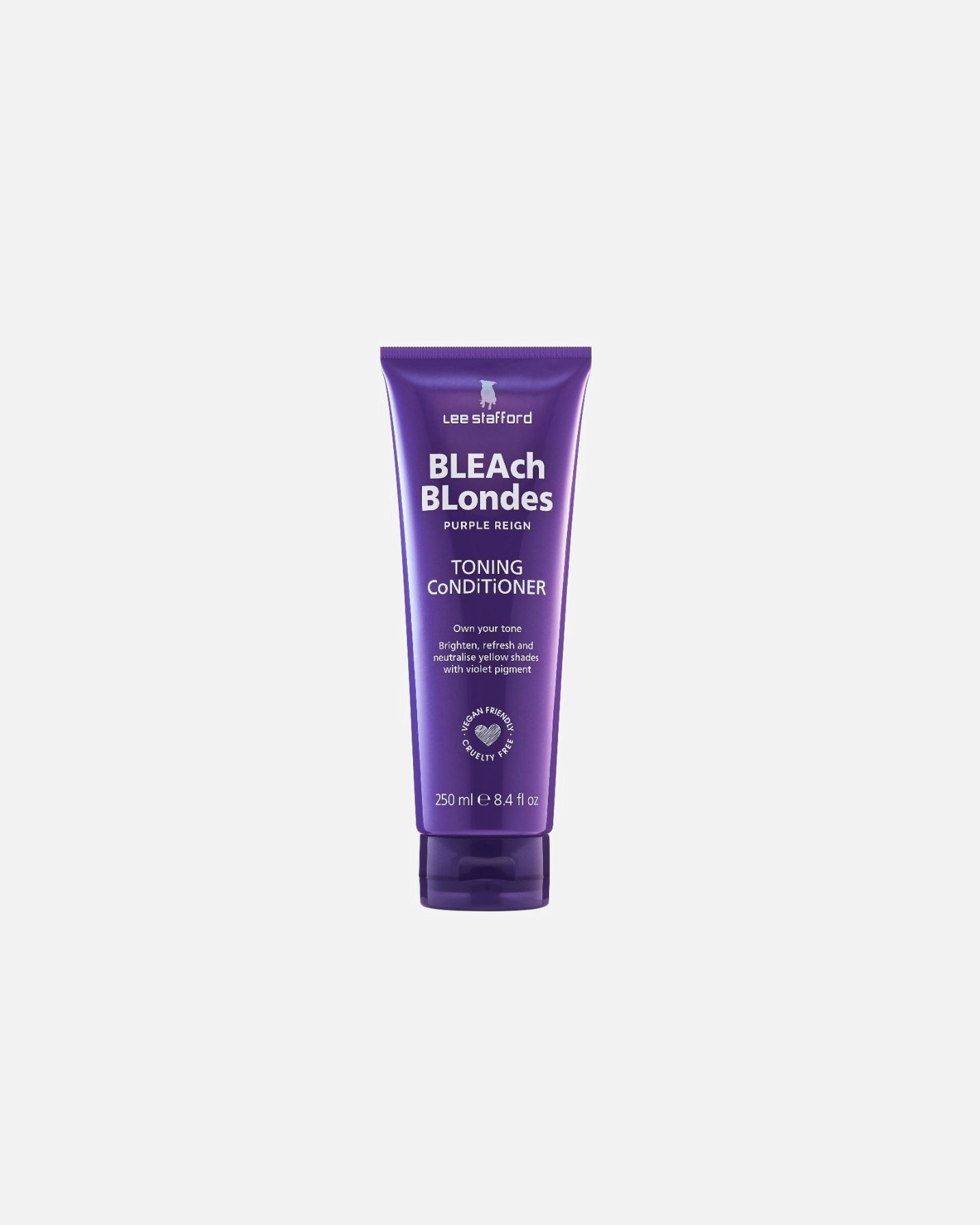 Acondicionador Lee Stafford para rubias decoloradas, tono púrpura - 250 ml