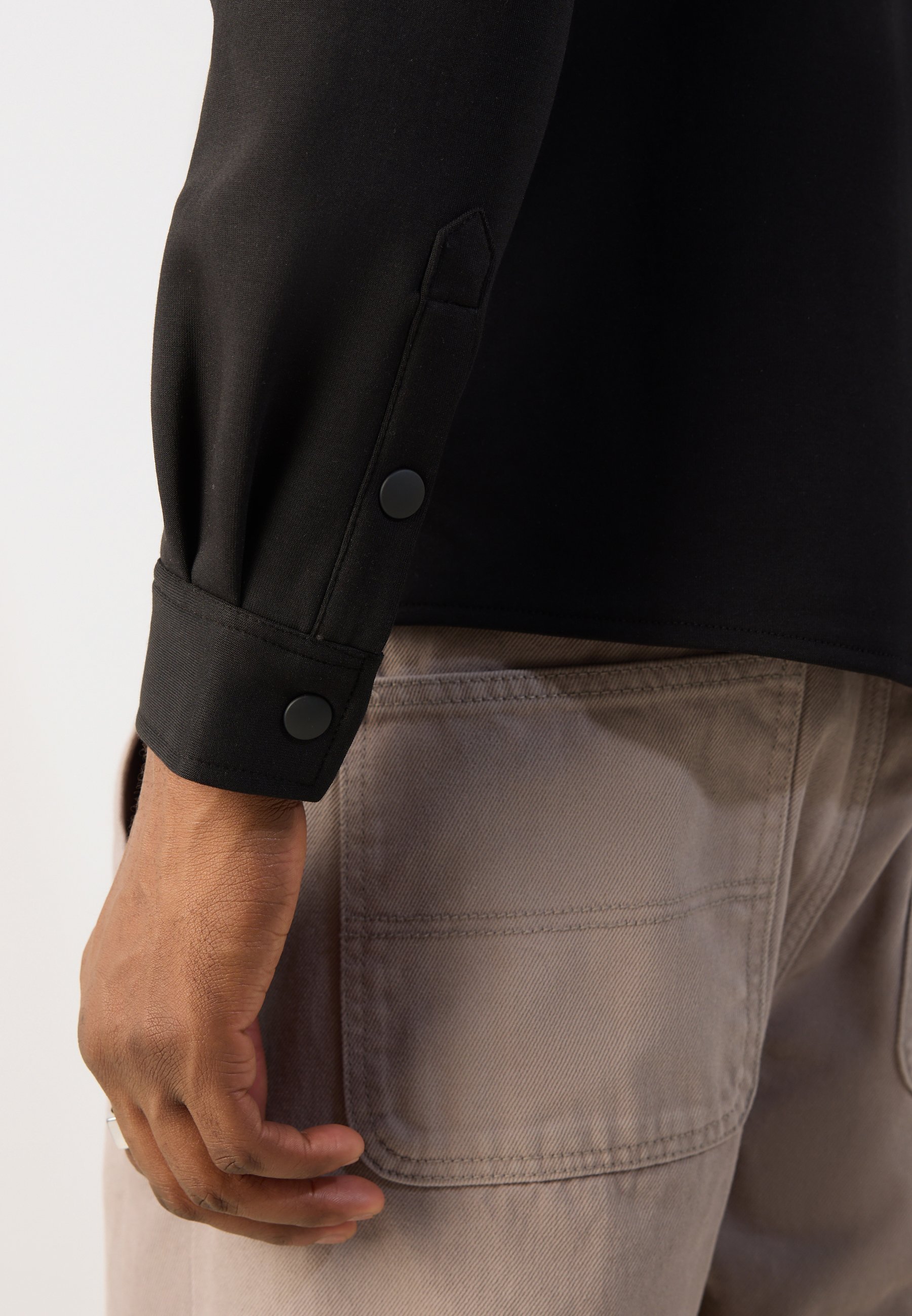 Antony Morato overhemd met normale pasvorm en contrasterende details - Overhemd - zwart