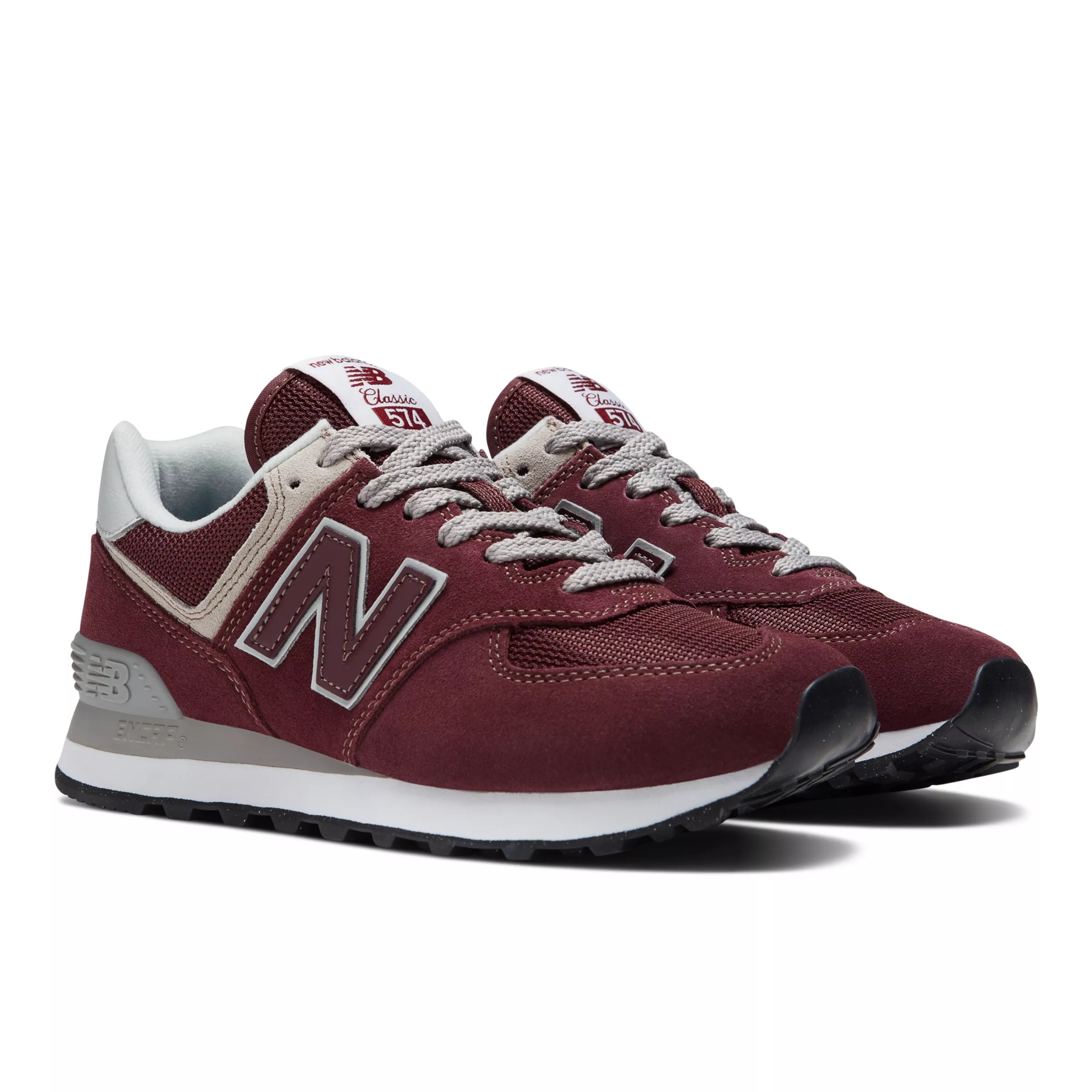 574 Core Burgundy with White