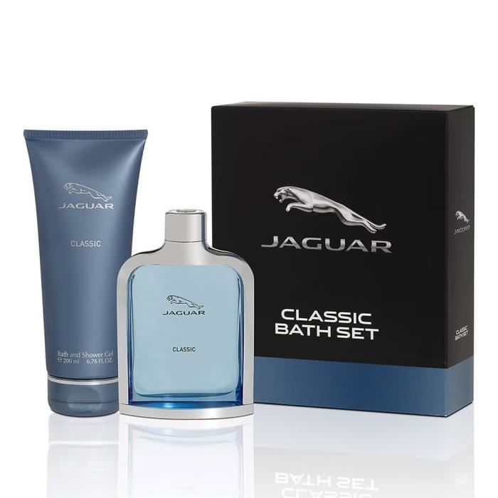 Set de regalo de baño Jaguar Classic Blue - Eau de Toilette de 100 ml - Gel de ducha de 200 ml - Para hombre - Eau de Toilette