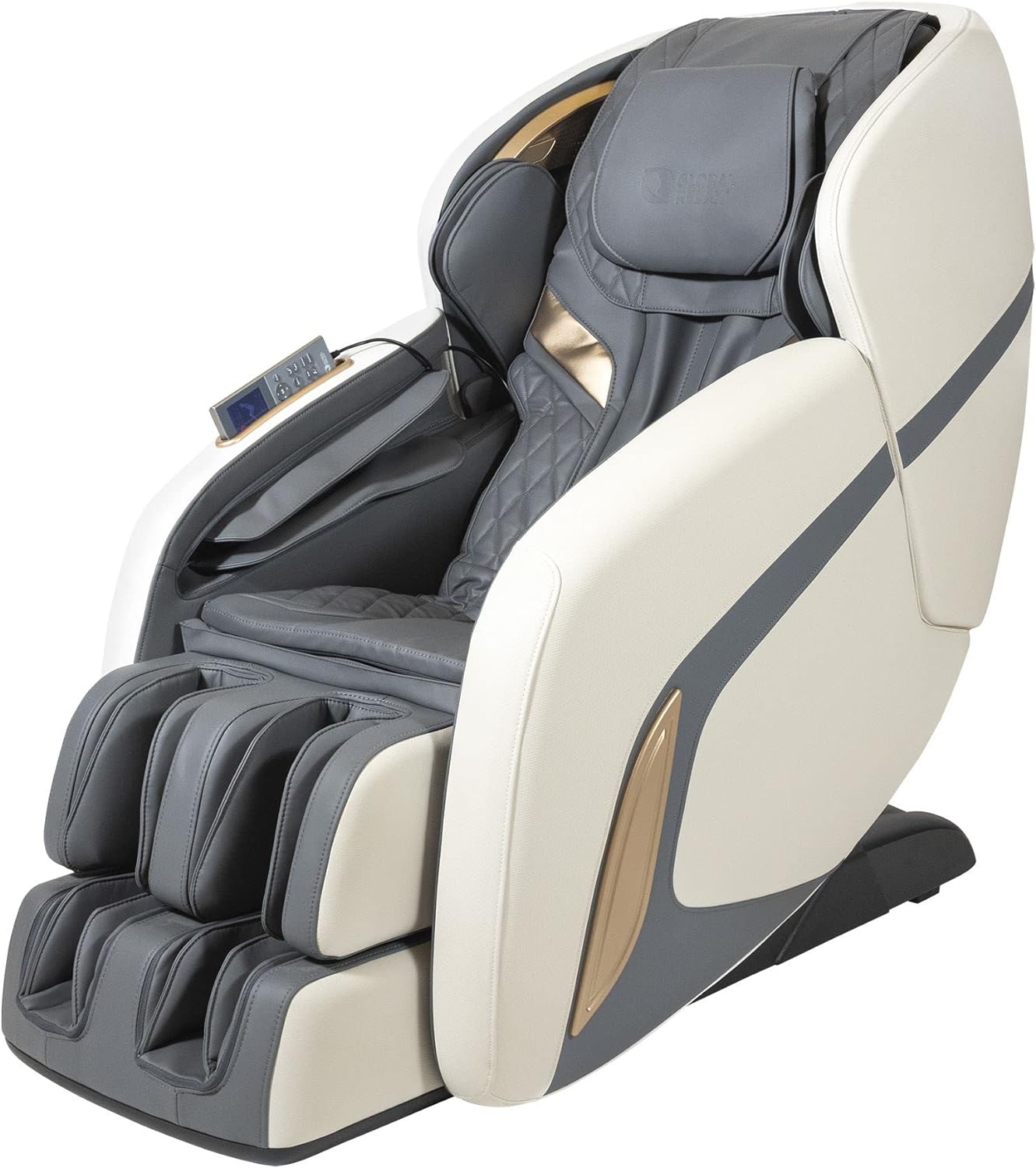 GLOBAL RELAX | KENSHO® Plus | Πολυθρόνα μασάζ σε μπλε-γκρι χρώμα | 7 προγράμματα | Θεραπεία πίεσης αέρα, ρεφλεξολογία ποδιών, θερμοθεραπεία πλάτης, βαρύτητα και μηδενικός χώρος | 3D surround ήχος | Bluetooth