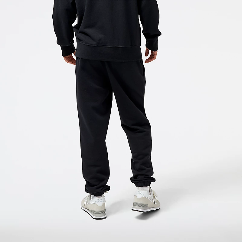 Schwarze Herren-Sport-Jogginghose aus Frottee, saisonal