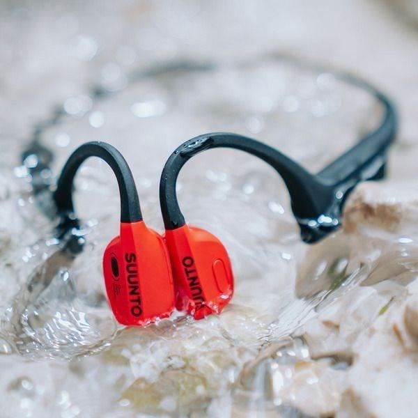 Cuffie sportive wireless SUUNTO Wing - Conduzione ossea - Power bank incluso - Rosse