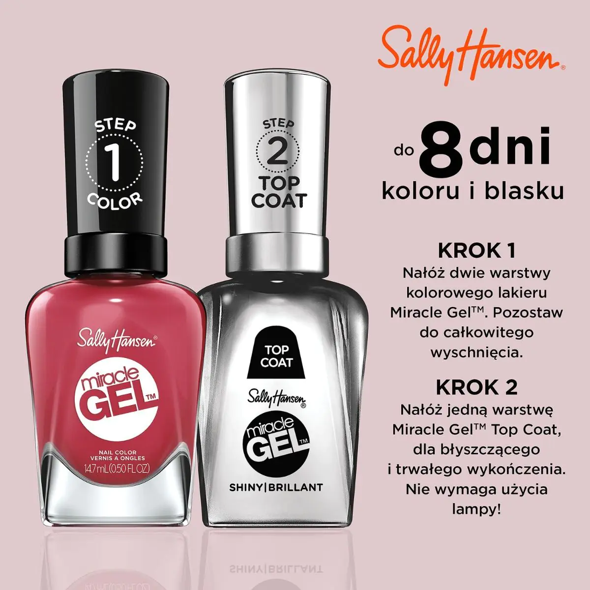 Sally Hansen Miracle Gel Lakier do paznokci, 256